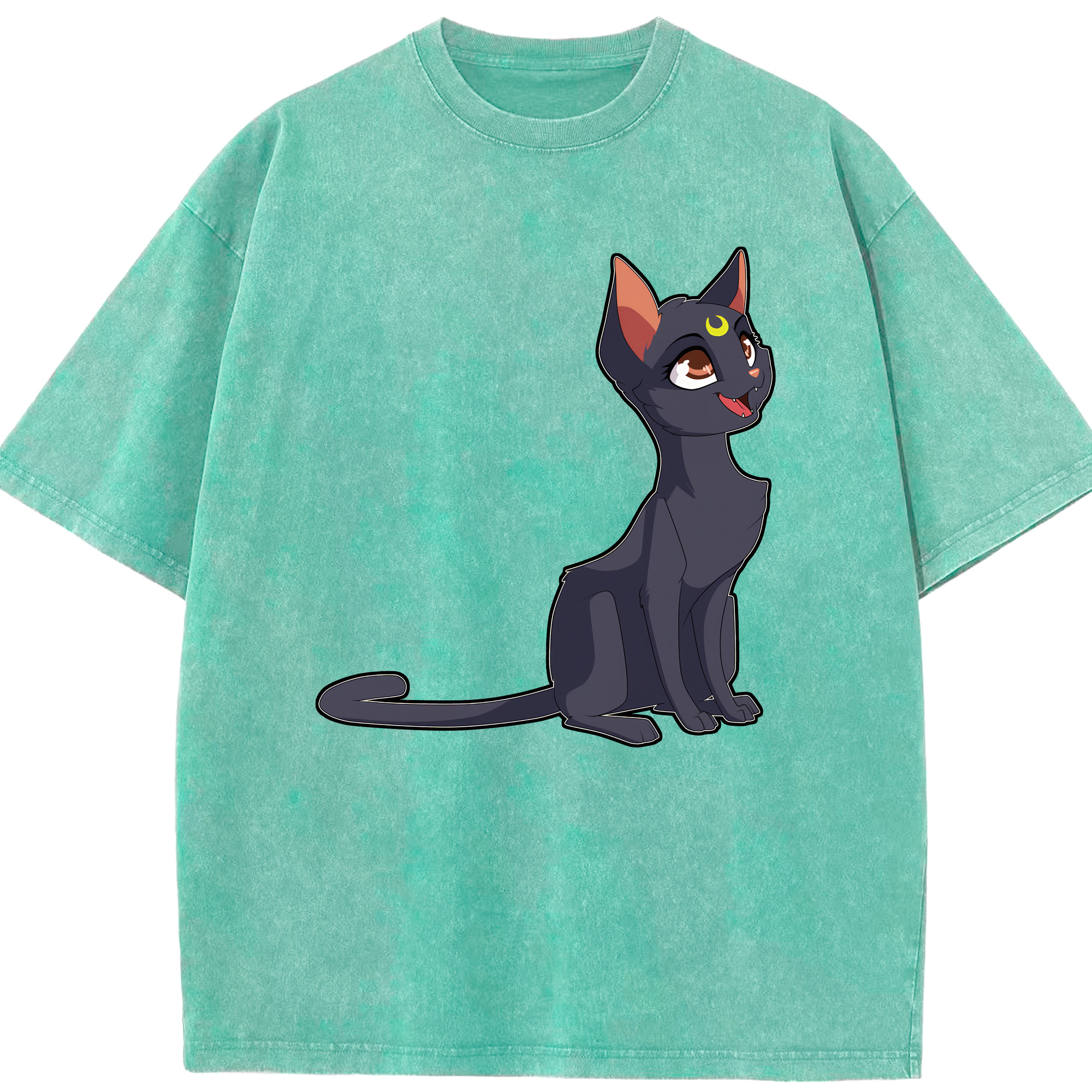 （画像用） 美少女戦士セーラームーン Sailor Moon 綿100% ヴィンテージ風 半袖Tシャツ（フロントプリント）